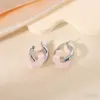 Wholesale Round Hypoallergenic Earrings For Women In 18K Real Gold Plated 304 Stainless Steel With 0.05µm-0.08µm Electroplated Coating