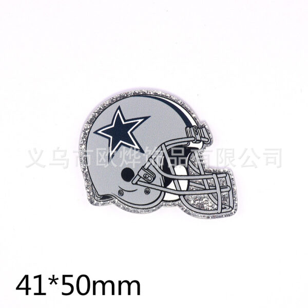 oly-ebc4dc7ace03fa1f8dbedb2da874451f Wholesale Fashion Brand Cartoon Football Helmet Personalized Bag Jewelry Acrylic Pin Croud DIY Patch
