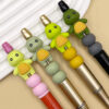 oly-ebe553b9f5b0630903cd0f0ff83856f1 Wholesale food grade 3D three-dimensional silicone molar gum beads beaded pen turtle loose beads jewelry