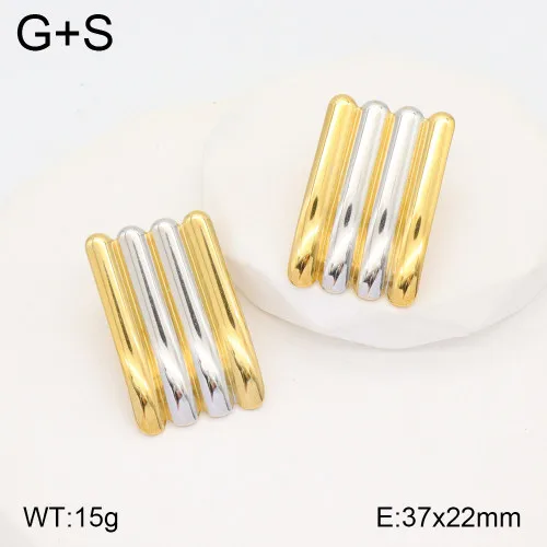 Wholesale Ion Plating (IP) 18K Gold Plated Square Heart Shape Butterfly 304 Stainless Steel Vacation Classic Style Waterproof Non Tarnish Ear Studs