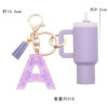 Wholesale Cute Stanley Cup 26 Initials Keychain Mini Tumbler Key Chain Women Backpack Pendant
