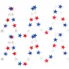 Wholesale 71st National Day Celebration Decoration American Party Supplies Red Blue White Star Bunting Hanging Decoration Customizable Holiday Decorations