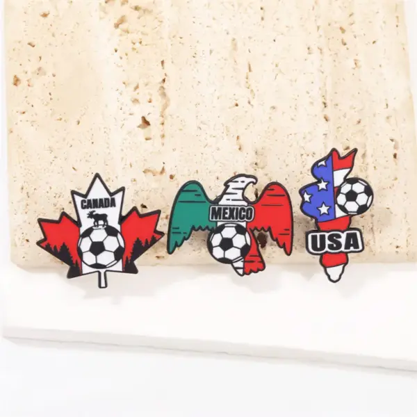 oly-ec129ed90c77ab17140b5430dfd23224 Wholesale Mexican Flag Cartoon Pinback Badge In Alloy With Stamping Craft, Multicolor Pin