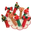 Wholesale Christmas Hair Accessories For Children, Curly Telephone Wire Hair Ties, Girls' Double Ponytail Hair Bands, Festive Elk Hair Ties For Girls