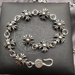 Large cross flower bracelet
