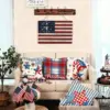 Wholesale Plush Star Pattern Pillow Case For Independence Day Celebration, Soft And Decorative Home Textile