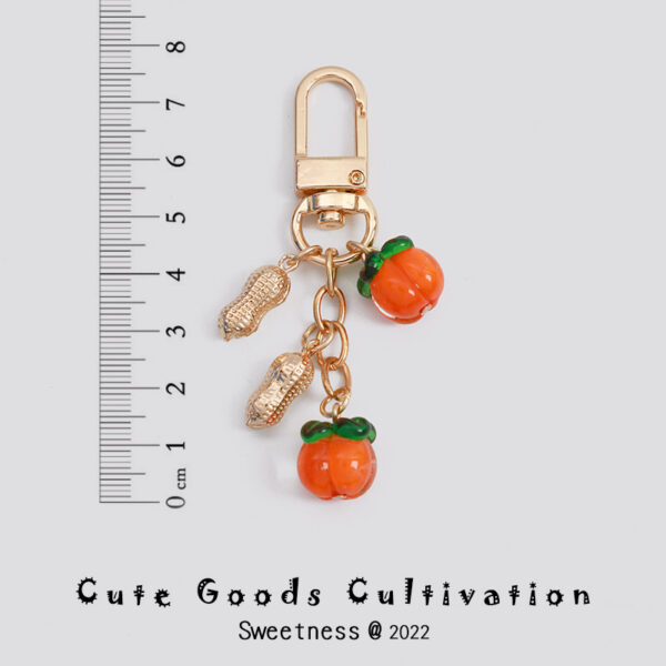 oly-ec65238a4ecd481791864277df660b28 Wholesale Persimmon Keychain Good Things Happen Persimmon Ruyi Sansheng III Bag Exquisite Hanging Accessories Mobile Phone Rope Earphone Box