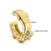 Wholesale 1 Pair Ig Style French Style Simple Style Leaves Twist Plating Inlay Copper Zircon 18k Gold Plated Ear Cuffs