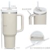 Wholesale  40oz Stainless Steel Ice Cup with Straw Portable Car Cup Large Capacity Thermal Insulation Cup