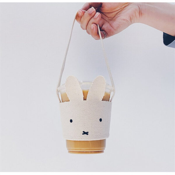 Wholesale Taobao same cartoon rabbit shape beverage cup set outdoor travel milk tea insulated bottle set