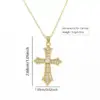 Wholesale Fashionable INS Style Simple Geometric Cross Pendant Necklace Suitable For Women's Daily Wear, Parties, Shopping, Or Dinners