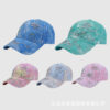 oly-ec9b041a616d44b5516d2eecb69170ad Wholesale style rhinestone flower hat, all-season sun protection tie-dye baseball cap, spring and autumn travel sun protection -fix rhinestone baseball cap