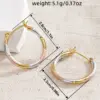 Wholesale Three-dimensional Geometric Earrings For Women In Copper With KC Golden Plated Water Plating And 0.03µm Thickness