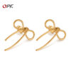Wholesale Ins Niche Creative Design Earrings Women's Accessories Fashion All-match Simple Style Stainless Steel Bow Jewelry