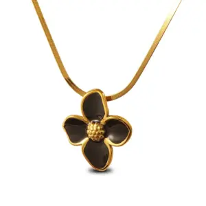 Multicolor-Golden Yellow / One Size / FYD6111-Black Necklace
