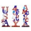 Wholesale 71 Independence Day Cartoon Letter Wooden Decorations American National Day Scene Decoration Props Holiday Party Wooden Materials