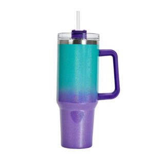 Gradient Green Purple rainbow paint / 40OZ