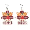 Wholesale Cartoon Wooden Vintage Ear Cuffs For Children Thanksgiving Series Flower Ghost Design No Piercing Required Animal Zodiac Theme