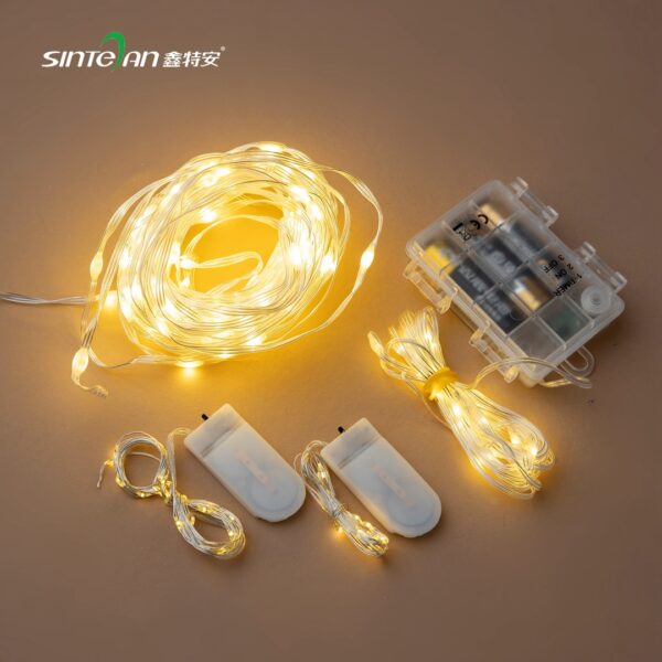 oly-ecf51a171bacd426d4a141b9e444aac3 Wholesale Christmas Tree Light String Warm White Lighting LED Low Pressure Light Anti-Electric Shock Button Battery Copper Light Christmas Light