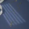 Wholesale 304 Stainless Steel Copper Paper Clip Oval Water Plating Zircon 18K Gold Plated IG Style Elegant Simple Style Inlay Cable Chain Gold Pendant Necklace