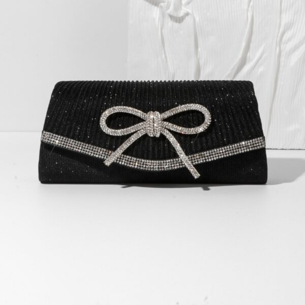 oly-ed11c3a7956b0724fa2922a5548c46fc Wholesale Spot Fashion Dinner Bag Diamond Bow Glitter Clutch Bag Chain Crossbody