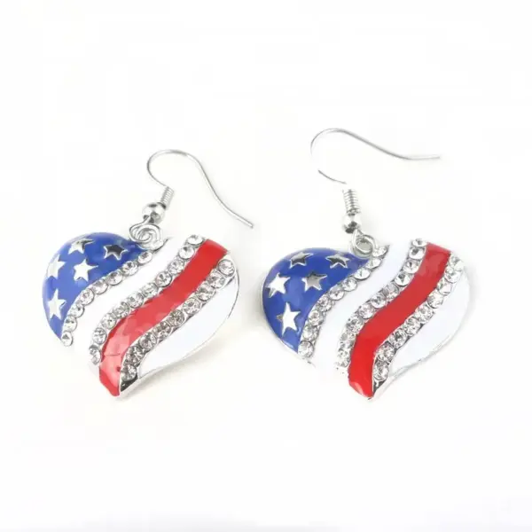 oly-ed13f1348fc5afc41a315de34fd73b73 Wholesale Classic Style Heart Shape Butterfly Zinc Alloy Drop Earrings For Women's Holiday Daily