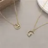 Wholesale Deer Pendant Necklace For Women In Copper With 14K Real Gold Electroplated And Diamond Inlay