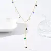 Wholesale Jewelry Simple Style Round Dots 304 Stainless Steel 14K Gold Plated Beaded Handmade Stainless Steel Necklaces