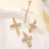 Wholesale Fashionable INS Style Simple Geometric Cross Pendant Necklace Suitable For Women's Daily Wear, Parties, Shopping, Or Dinners