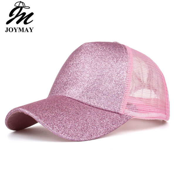 oly-ed3dd2a3ec2c8ee8223b0e92e2fb18c8 Wholesale Spring and summer multi-color bright pink ponytail baseball cap ponytail net cap B723