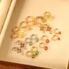 Wholesale 1 Pair Simple Style Classic Style Daisy Plating 304 Stainless Steel Drop Earrings