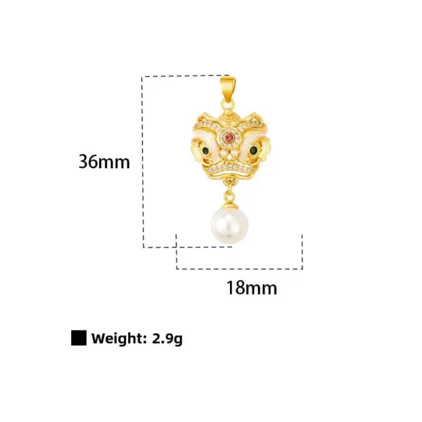 Wholesale Lion Pendant Necklace For Men And Women, Made Of Durable Titanium Steel, Stylish And Elegant Jewelry
