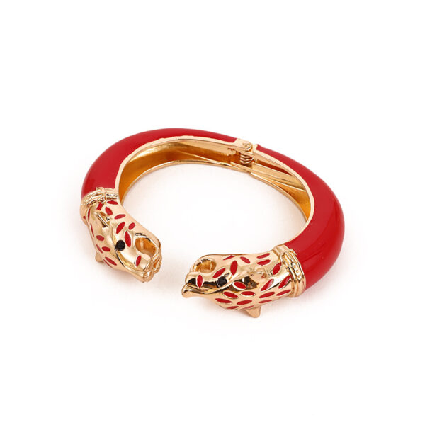 oly-ed532c39d9288dfc9578ad9af38069aa Wholesale Leopard Cloisonné Bracelet Enamel Oil Dripping Bracelet Women's Bracelet Ethnic Style Jewelry Gift Bracelet