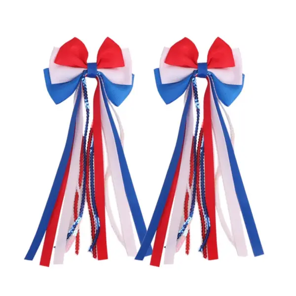 Wholesale Shiny Tassel Hairpin Made Of Cloth, 1 PCS Package, Perfect For Independence Day And Spring And Summer