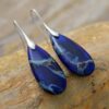 oly-ed753f7276d4a4b1ce138e03120dddd8 Wholesale Natural Emperor Stone Earrings Lapis Lazuli Blue Natural Stone Water Drop Pendant Ear Hook Earrings Valentine's Day