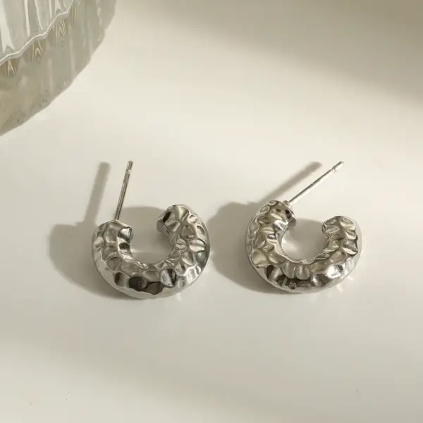 oly-ed837443033f11265a8bdfbc15c9e930 Wholesale Three-dimensional Irregular Stud Earrings In 304 Stainless Steel With 18K Real Gold PVD Coating And 0.03µm Thickness