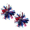oly-edb6197fea26516441a6355bd4069a73 Wholesale Sparkling Street Style Independence Day Earrings Large Ball Exaggerated Drop Earrings Acrylic Geometric Pattern Original Design For Women - Nihaojewelry