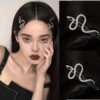 Wholesale Export Wish Supply Personalized Fashionable One-Word Hairpin Alternative Hair Accessories Snake-Shaped Hairpin for Women