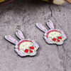 oly-edc6cefeff821d07617adc97bda383c4 Wholesale jewelry Halloween series skull rabbit earrings creative design cartoon earrings pendant