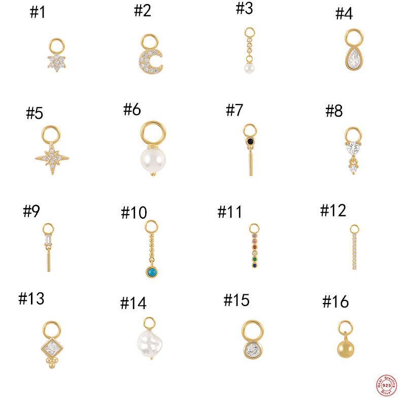 Wholesale Silver natural pearl earrings, freshwater pearl earrings, pendant