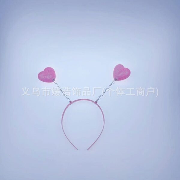oly-edcd7b75bd26d175423266b995aa1032 Wholesale red love hairband hair accessories three-dimensional love headband headdress Valentine's Day hairband