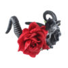 oly-eddafc58477d2d10a64225d07083c5b0 Wholesale black flower Gothic photo head buckle horn skull headband Halloween Japanese style hair accessories