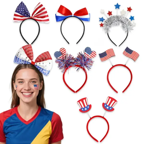 Wholesale World Cup Decoration American Flag Headband For Fans To Cheer Baseball Cap Football Fan Team Sports Event Accessories
