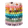 oly-edf5ba1a60491eb0f2009a993dd70255 Wholesale Bracelet 8mm Round Bead Natural Stone Beaded Bracelet Girls Color Tourmaline Crystal Bracelet Batch Stall