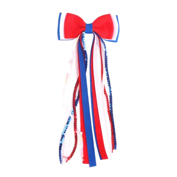 Wholesale Shiny Tassel Hairpin Made Of Cloth, 1 PCS Package, Perfect For Independence Day And Spring And Summer