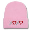 Wholesale Valentine's Day XOXO embroidery knitted hat for men and women couples autumn and winter warm wool hat leisure all-match cold hat tide