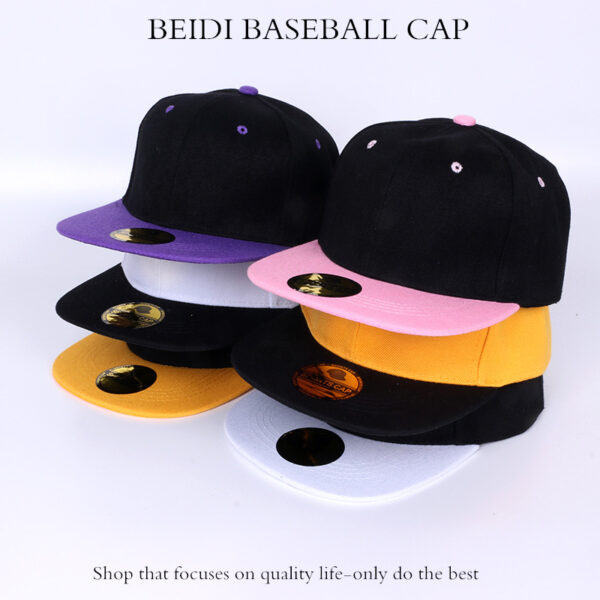 oly-ee1e9d5c02d1e670f26c9271fb30ee67 Wholesale Solid Color Light Board Hat Skateboard Flat Brim Hat Dead Fly Hip-Hop Blank Baseball Hat