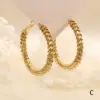 Wholesale Geometric Copper Earrings For Women With 0.03µm Electroplated 18K Real Gold Plating