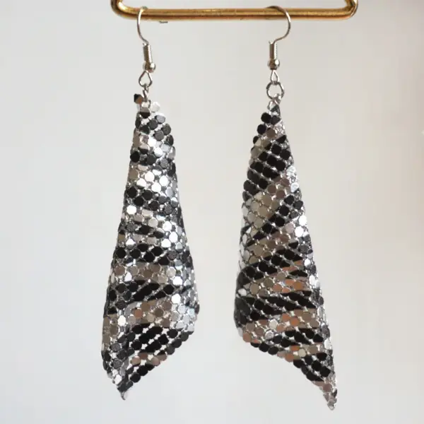 oly-ee26363915ec89c8a8d2c1e2a87a659d Wholesale American Flag Rainbow Zebra Spot Aluminum Sheet Metal Mesh Earrings Party Nightclub Fashionable Geometric Pattern Ear Jewelry