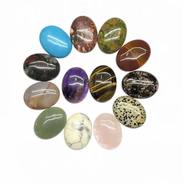oly-ee380b78b5d467d9bfc524682608fd4c Wholesale Handmade Polished Synthetic Crystal Cabochons For DIY Jewelry Accessories 30mmX40mm 5 PCS Package